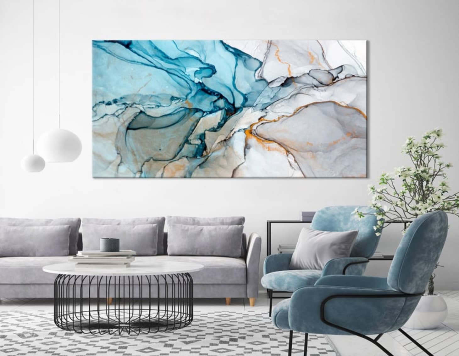 Large Paintings For Living Room, Large Living Room Oil Paintings
