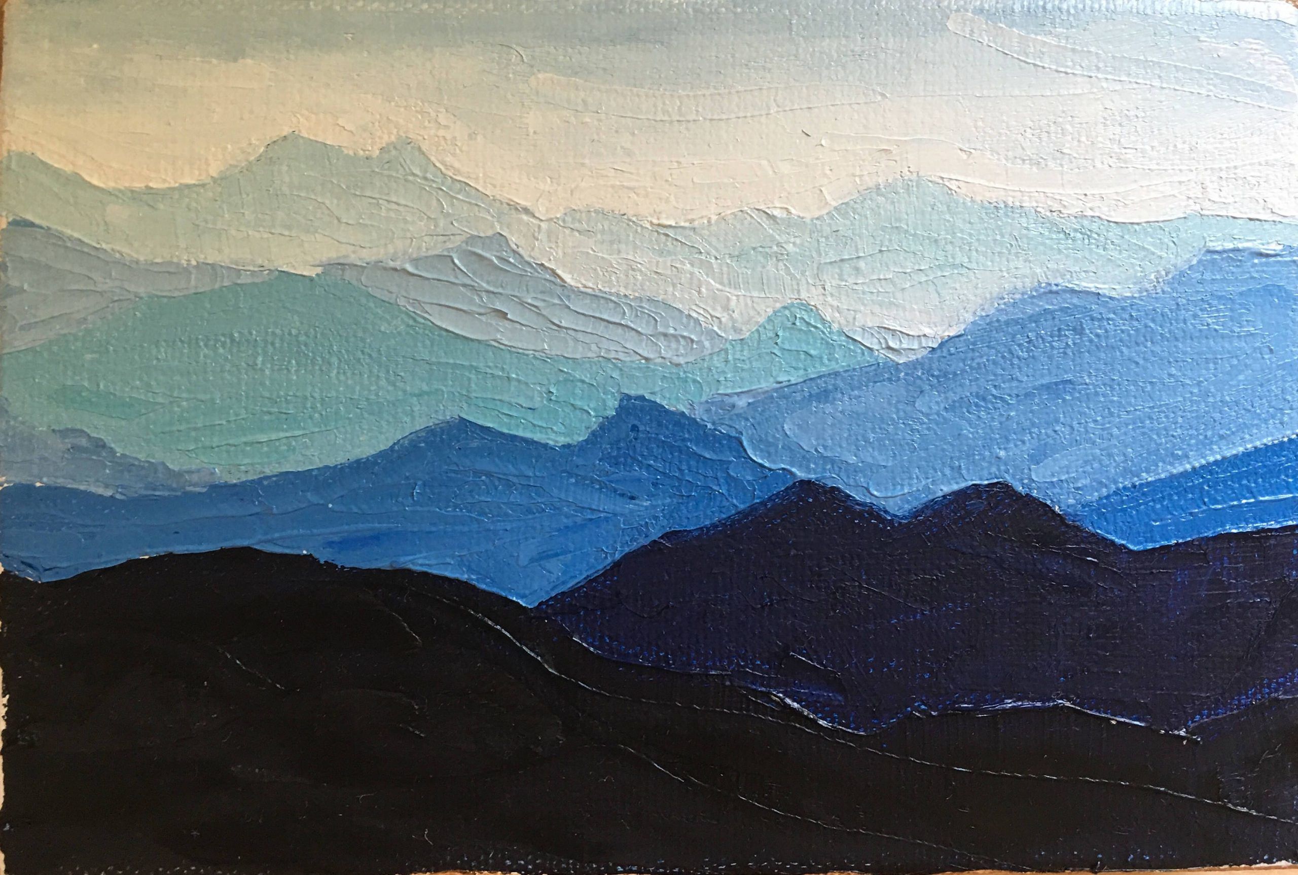 abstract mountain painting-3